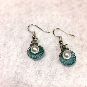 Shell & Faux Pearl Earrings